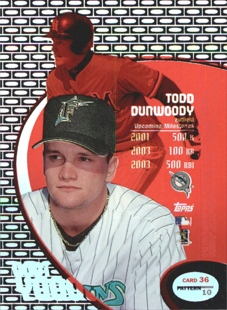 1998 Topps Tek Pattern 10 #36 Todd Dunwoody back image