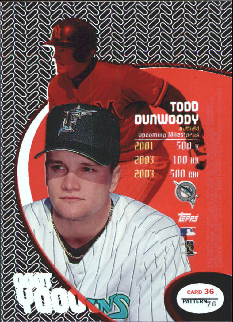 1998 Topps Tek Pattern 76 #36 Todd Dunwoody back image