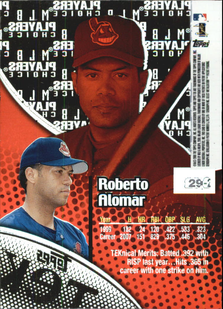 2000 Topps Tek Pattern 2 #29 Roberto Alomar