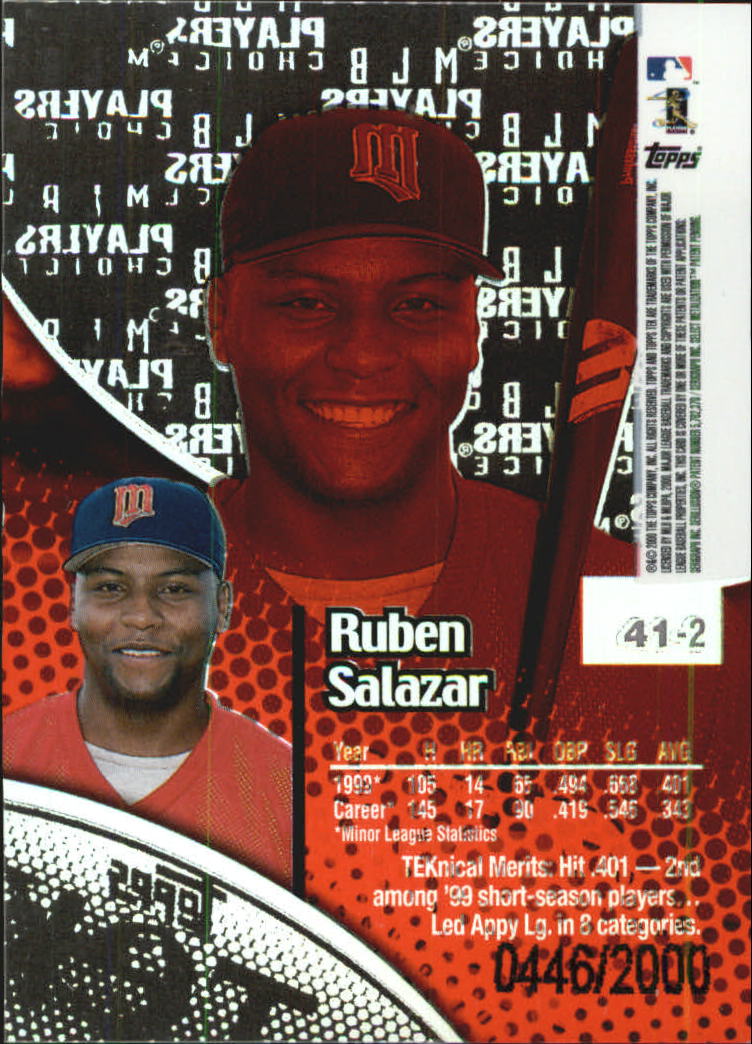 2000 Topps Tek Pattern 2 #41 Ruben Salazar
