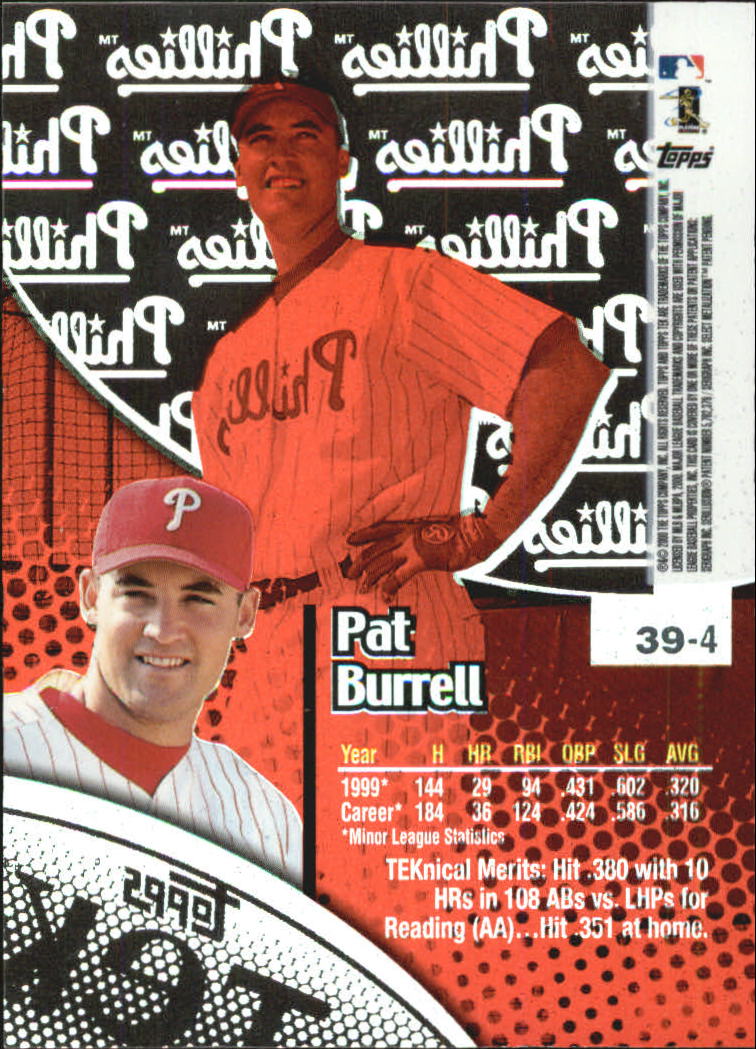 B5663- 2000 Topps Tek Pattern Assorted BB Cards -You Pick- 15+ FREE US SHIP