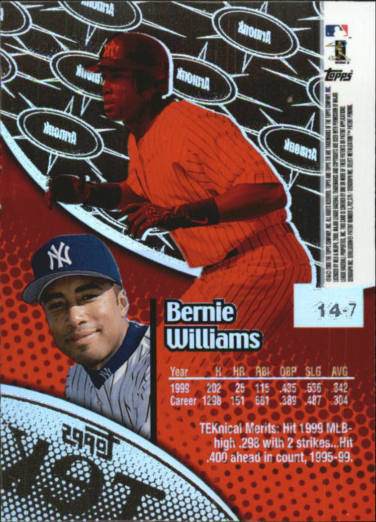 B5663- 2000 Topps Tek Pattern Assorted BB Cards -You Pick- 15+ FREE US SHIP