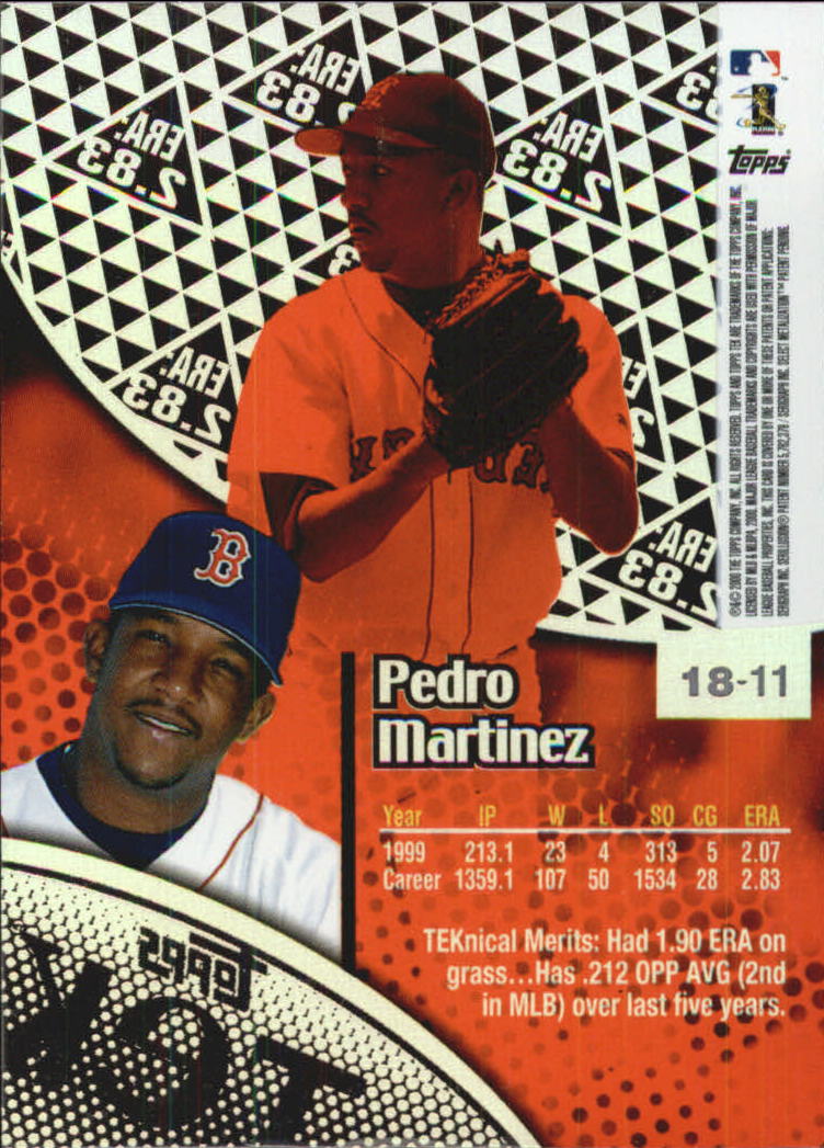 B5663- 2000 Topps Tek Pattern Assorted BB Cards -You Pick- 15+ FREE US SHIP