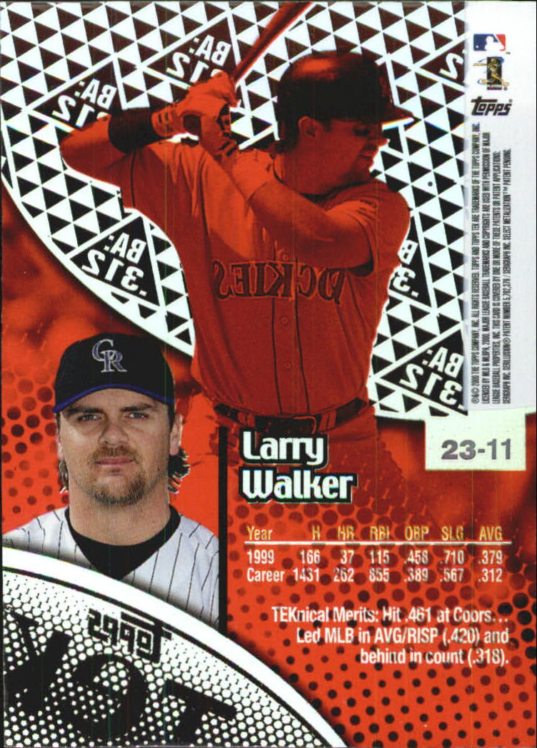 B5663- 2000 Topps Tek Pattern Assorted BB Cards -You Pick- 15+ FREE US SHIP