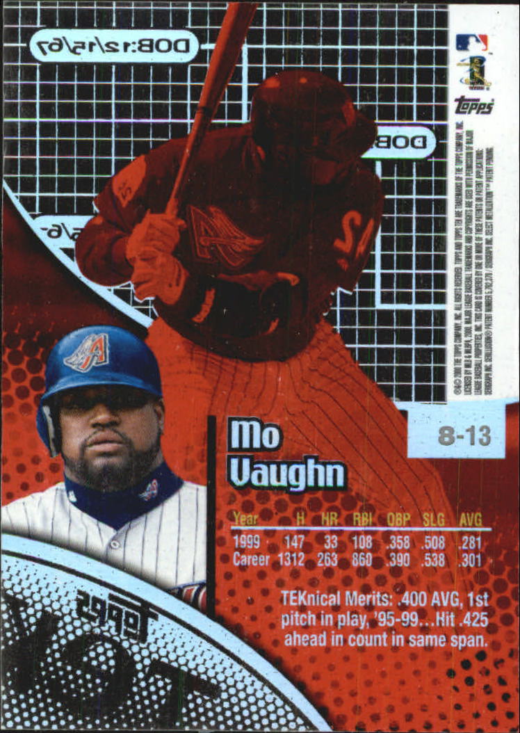 B5663- 2000 Topps Tek Pattern Assorted BB Cards -You Pick- 15+ FREE US SHIP