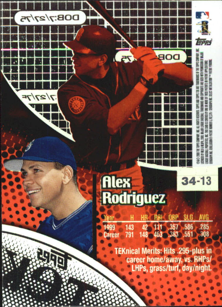 B5663- 2000 Topps Tek Pattern Assorted BB Cards -You Pick- 15+ FREE US SHIP