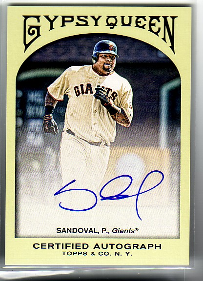 2011 Topps Gypsy Queen Autographs #PS Pablo Sandoval