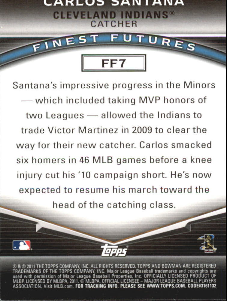 2011 Bowman Baseball "Finest Futures" Insert Cards - Picture 5 of 15