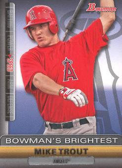 2011 Bowman Bowman's Brightest #BBR6 Mike Trout