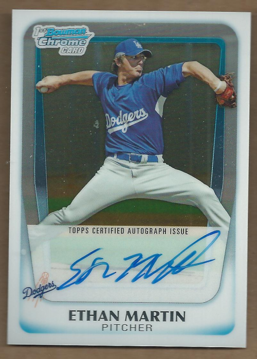 2011 Bowman Chrome Prospect Autographs #BCP179 Ethan Martin