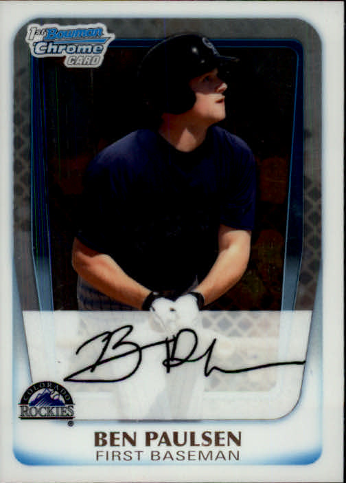 2011 Bowman Chrome Prospects #BCP34 Ben Paulsen