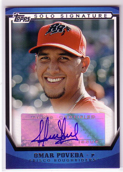 2011 Topps Pro Debut Solo Signatures #OP Omar Poveda