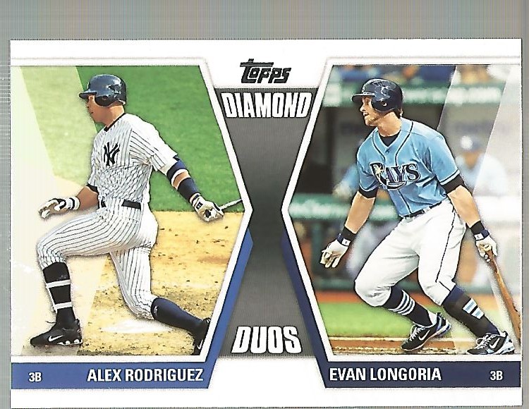 2011 Topps Diamond Duos Series 2 #DD26 Alex Rodriguez/Evan Longoria