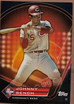 2011 Topps Prime 9 Player of the Week Refractors #PNR1 Johnny Bench