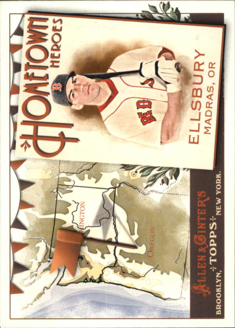 2011 Topps Allen and Ginter Hometown Heroes #HH46 Jacoby Ellsbury