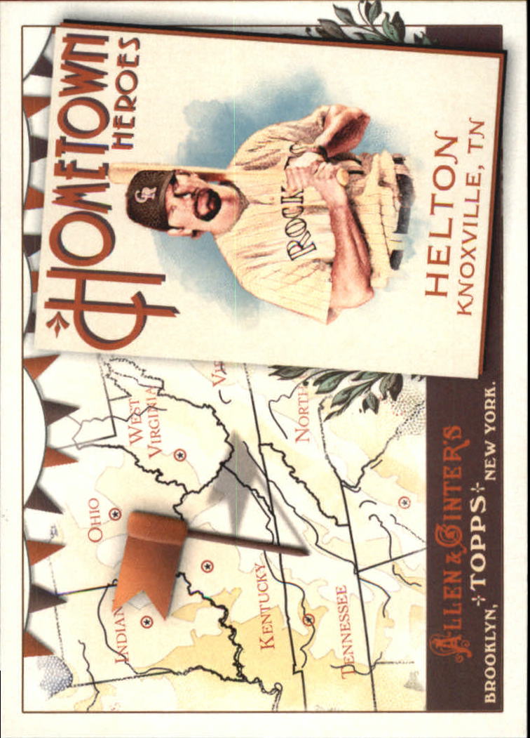 2011 Topps Allen and Ginter Hometown Heroes #HH89 Todd Helton