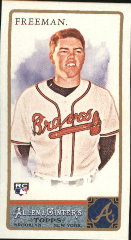 2011 Topps Allen and Ginter Mini A and G Back #198 Freddie Freeman