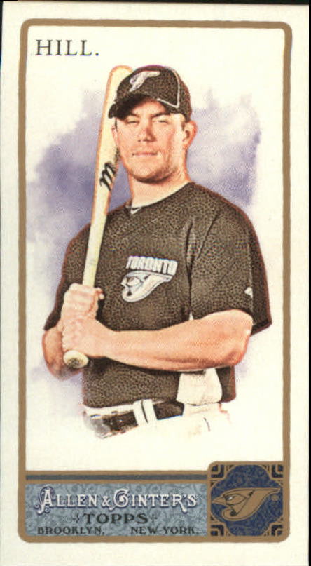 2011 Topps Allen and Ginter Mini A and G Back #203 Aaron Hill