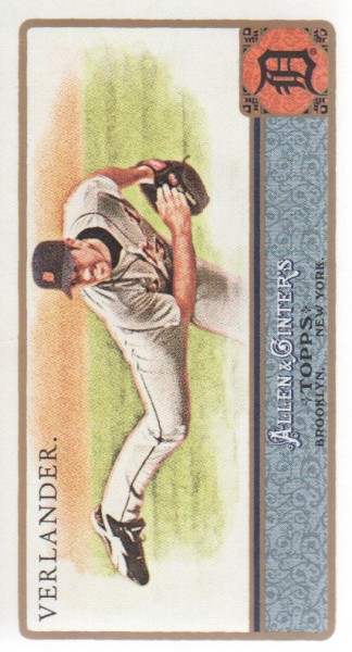 2011 Topps Allen and Ginter Mini A and G Back #275 Justin Verlander