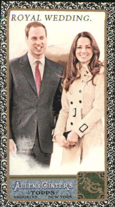 2011 Topps Allen and Ginter Mini Black #293 Prince William/Kate Middleton