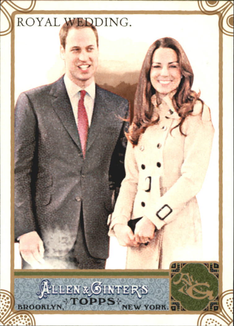 2011 Topps Allen and Ginter Code Cards #293 Prince William/Kate Middleton