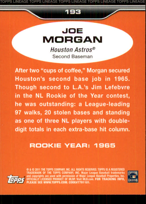 2012 Topps Archives - #31 Joe Morgan