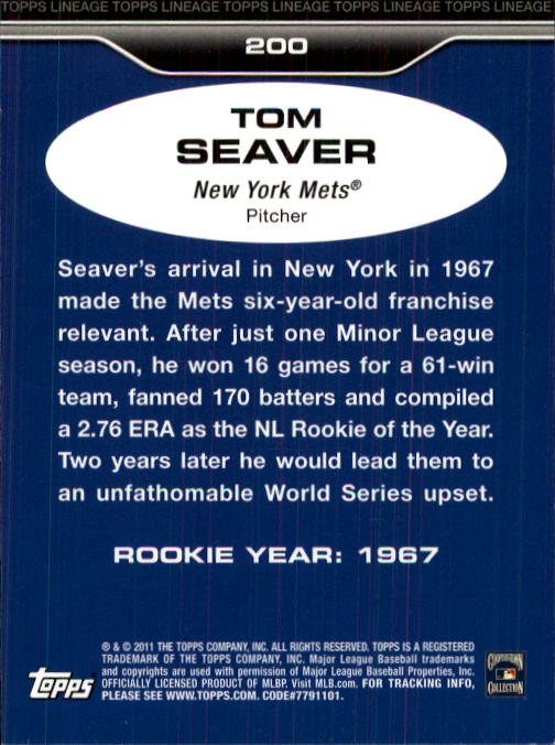 A6051- 2011 Topps Lineage BB Cards 1-200 +Rookies -You Pick- 15+ FREE US SHIP - Picture 369 of 369