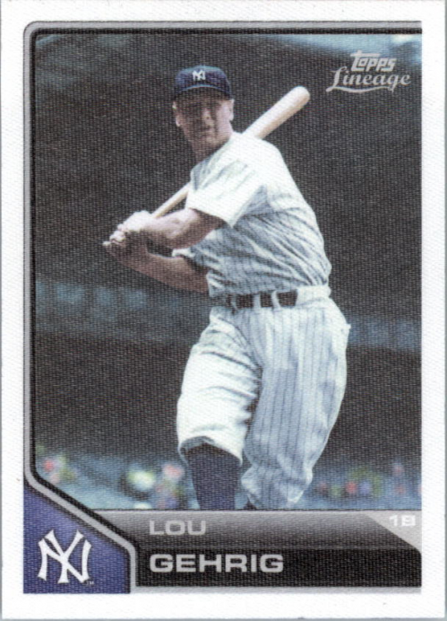 2011 Topps Lineage Cloth Stickers #TCS13 Lou Gehrig