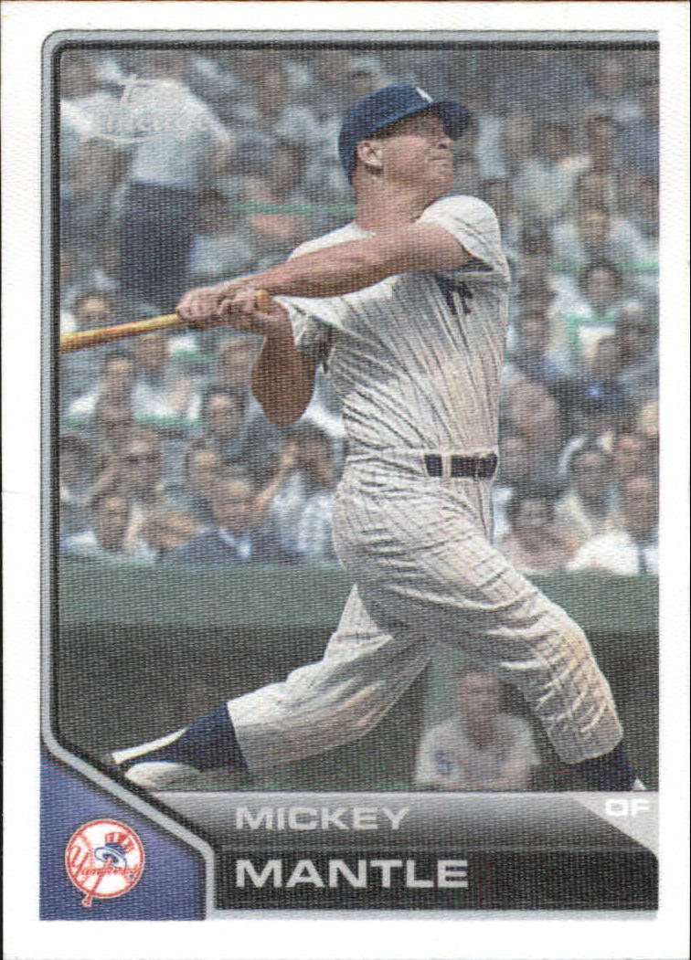 2011 Topps Lineage Cloth Stickers #TCS5 Mickey Mantle