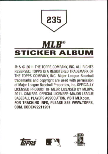 B1814- 2011 Topps Sticker Baseball Karten 201-295 -du Pick- 15 + Gratis US - Bild 71 von 187