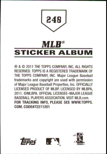 B1814- 2011 Topps Sticker Baseball Karten 201-295 -du Pick- 15 + Gratis US - Bild 97 von 187