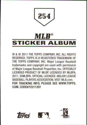 B1814- 2011 Topps Sticker Baseball Karten 201-295 -du Pick- 15 + Gratis US - Bild 109 von 187