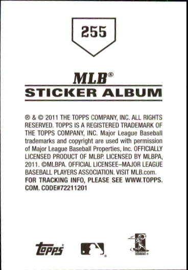 B1814- 2011 Topps Sticker Baseball Karten 201-295 -du Pick- 15 + Gratis US - Bild 111 von 187