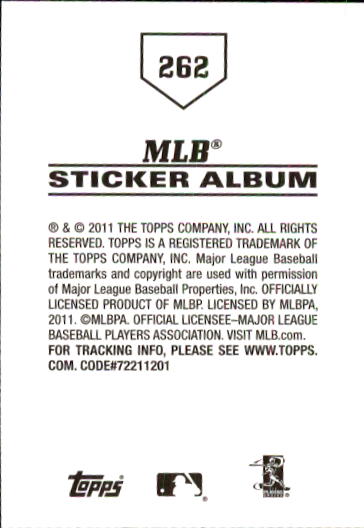 B1814- 2011 Topps Sticker Baseball Karten 201-295 -du Pick- 15 + Gratis US - Bild 125 von 187