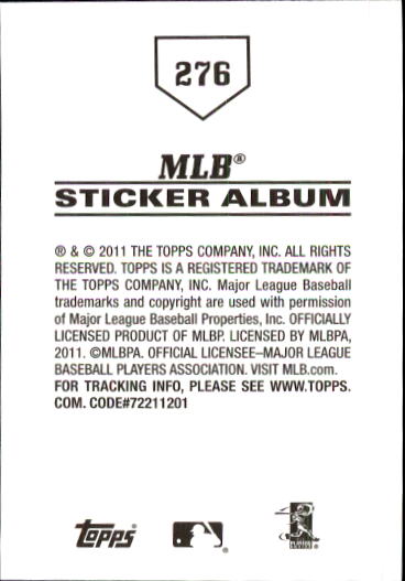 B1814- 2011 Topps Sticker Baseball Karten 201-295 -du Pick- 15 + Gratis US - Bild 151 von 187