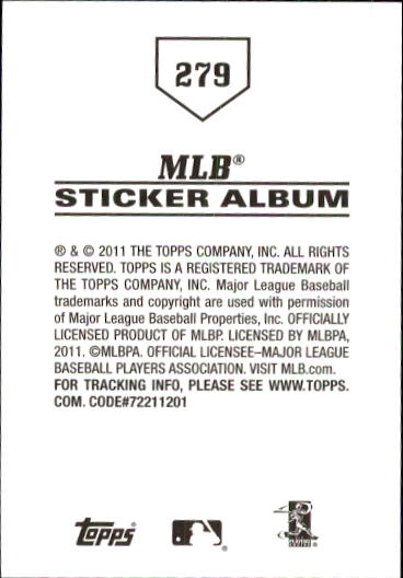 B1814- 2011 Topps Sticker Baseball Karten 201-295 -du Pick- 15 + Gratis US - Bild 157 von 187