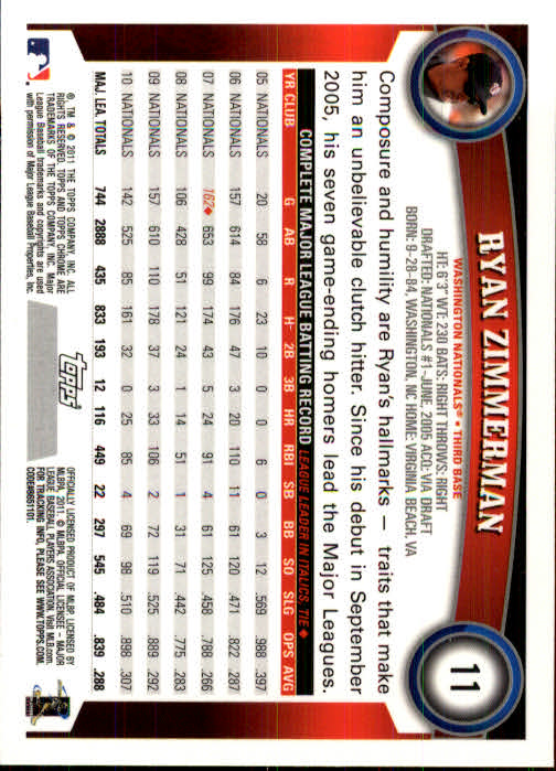 A6060- 2011 Topps Chrome BB Card #s 1-220 +Rookies -You Pick- 15+ FREE US SHIP - Picture 239 of 398
