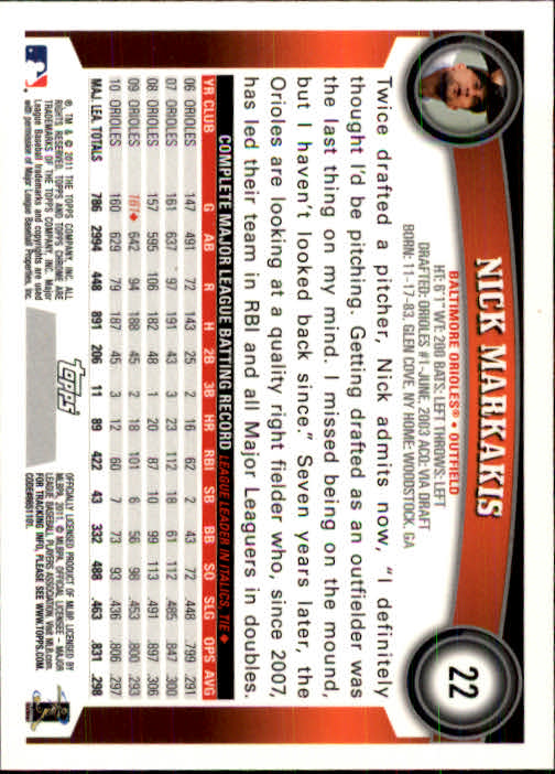 A6060- 2011 Topps Chrome BB Card #s 1-220 +Rookies -You Pick- 15+ FREE US SHIP - Picture 311 of 398