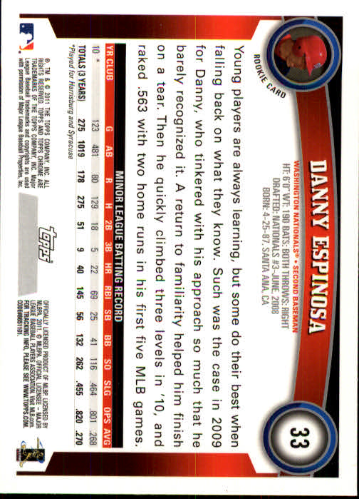 A6060- 2011 Topps Chrome BB Card #s 1-220 +Rookies -You Pick- 15+ FREE US SHIP - Picture 313 of 398