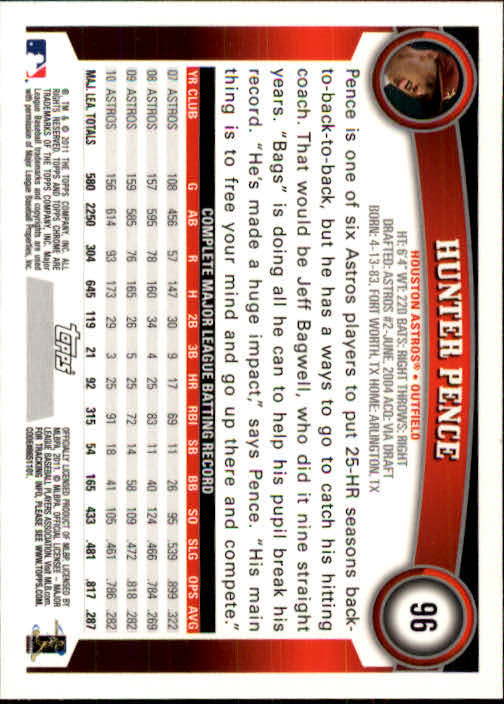 A6060- 2011 Topps Chrome BB Card #s 1-220 +Rookies -You Pick- 15+ FREE US SHIP - Picture 199 of 398