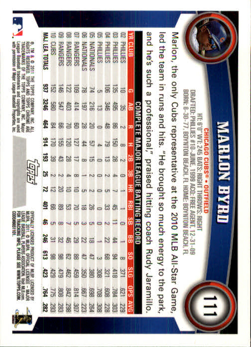 A6060- 2011 Topps Chrome BB Card #s 1-220 +Rookies -You Pick- 15+ FREE US SHIP - Picture 33 of 398