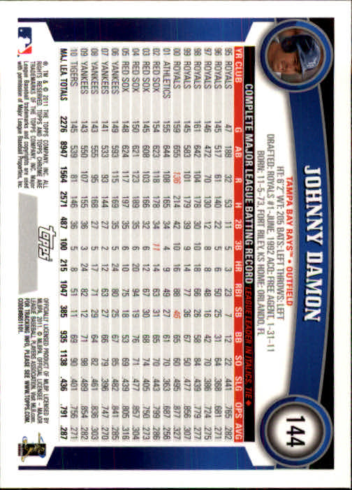 A6060- 2011 Topps Chrome BB Card #s 1-220 +Rookies -You Pick- 15+ FREE US SHIP - Picture 175 of 398