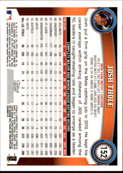 A6060- 2011 Topps Chrome BB Card #s 1-220 +Rookies -You Pick- 15+ FREE US SHIP - Picture 91 of 398