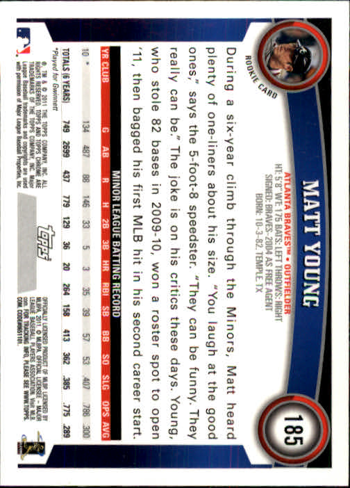 A6060- 2011 Topps Chrome BB Card #s 1-220 +Rookies -You Pick- 15+ FREE US SHIP - Picture 305 of 398