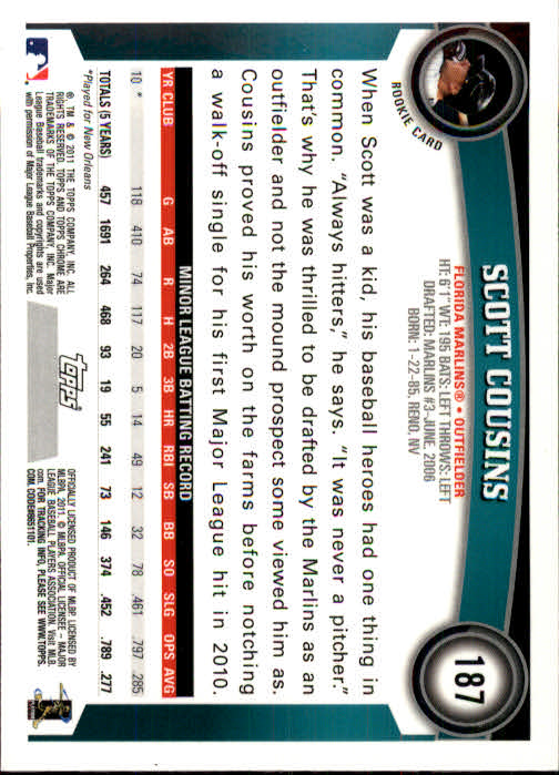 A6060- 2011 Topps Chrome BB Card #s 1-220 +Rookies -You Pick- 15+ FREE US SHIP - Picture 257 of 398