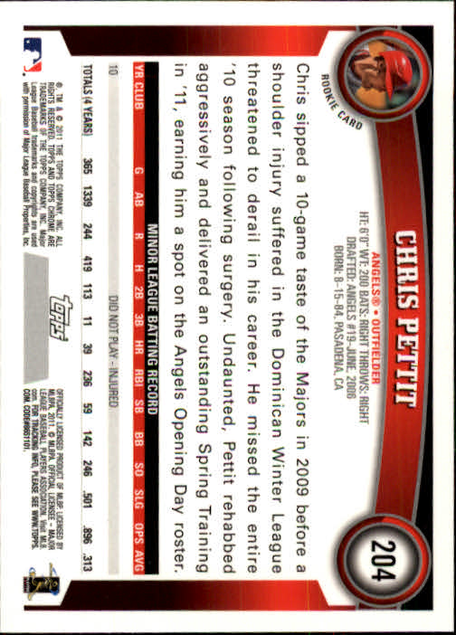 A6060- 2011 Topps Chrome BB Card #s 1-220 +Rookies -You Pick- 15+ FREE US SHIP - Picture 295 of 398
