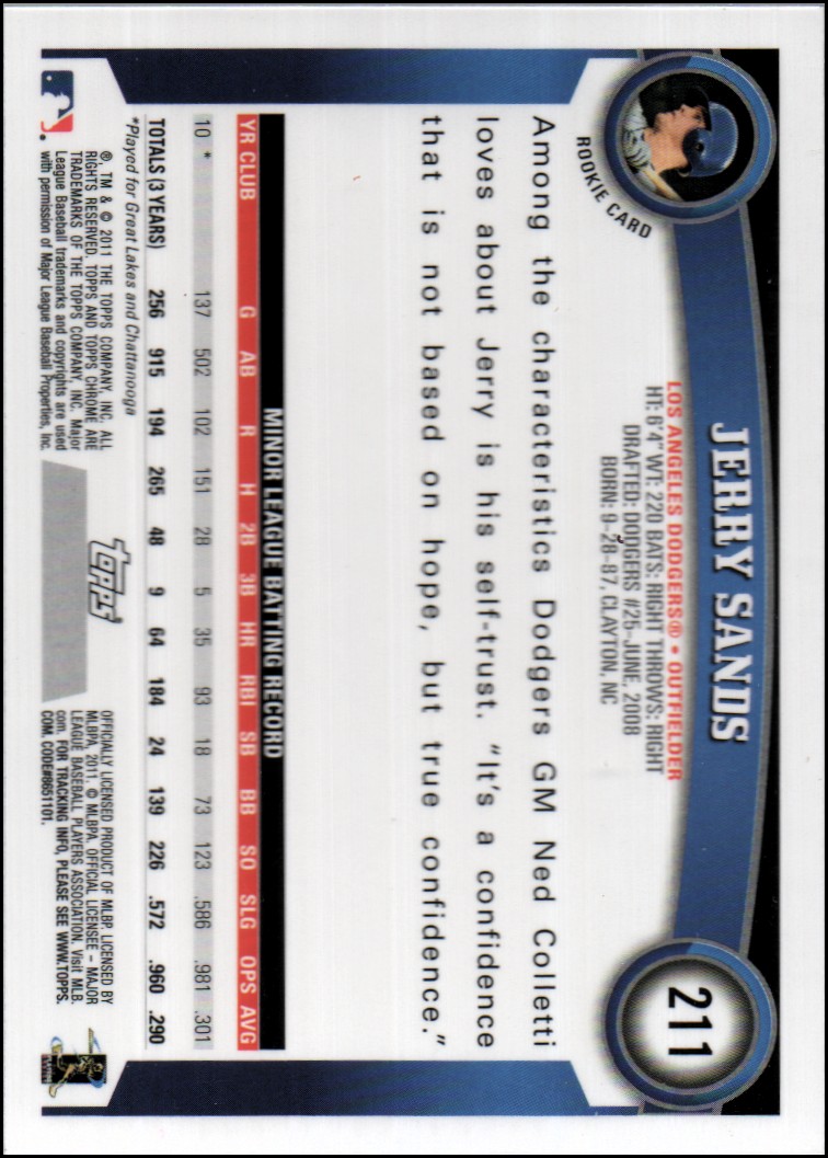 A6060- 2011 Topps Chrome BB Card #s 1-220 +Rookies -You Pick- 15+ FREE US SHIP - Picture 390 of 398