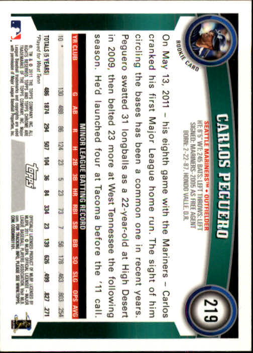 A6060- 2011 Topps Chrome BB Card #s 1-220 +Rookies -You Pick- 15+ FREE US SHIP - Picture 350 of 398