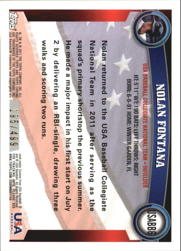 B6614- 2011 Topps Chrome USA Baseball Refractors -You Pick- 15+ FREE US SHIP - Picture 12 of 47