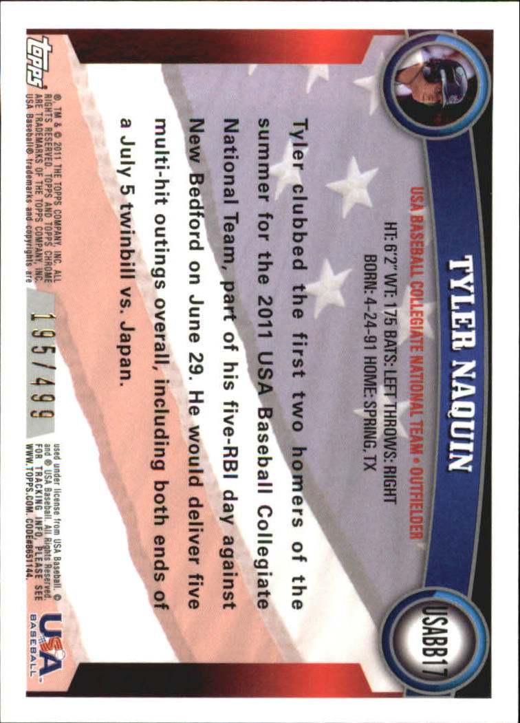 B6614- 2011 Topps Chrome USA Baseball Refractors -You Pick- 15+ FREE US SHIP - Picture 30 of 47